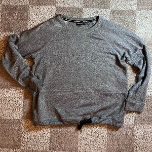 Karl Lagerfeld Paris silver gray sparkly sweatshirt sweater SZ.L.